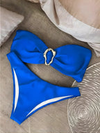 Conjunto Biquíni Tomara que Caia com Detalhe Metálico