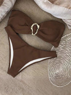 Conjunto Biquíni Tomara que Caia com Detalhe Metálico