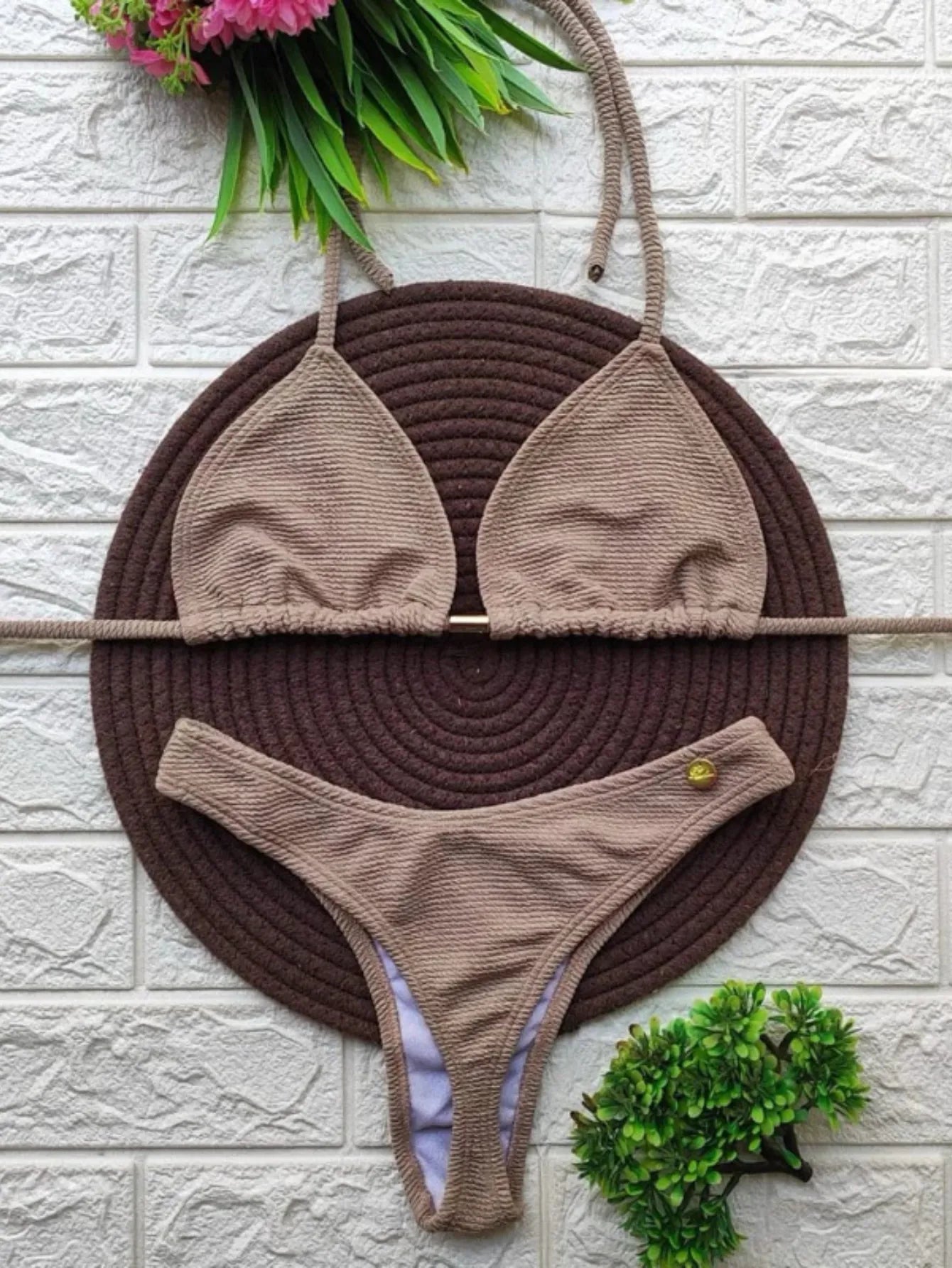 Biquíni Asa Delta Cortininha Moda Verão