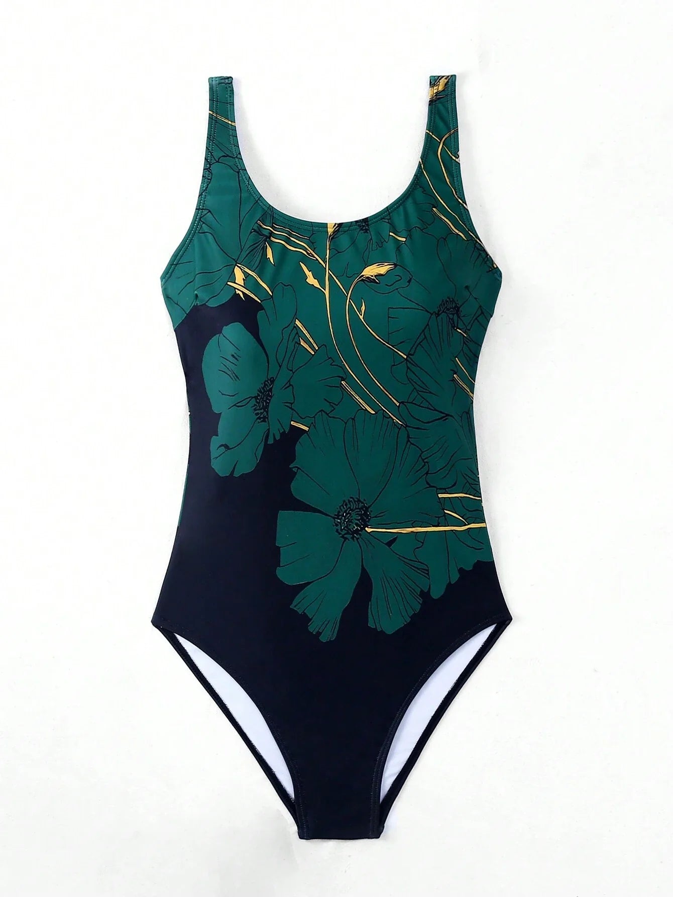 Maiô Floral de Uma Peça para Verão e Praia